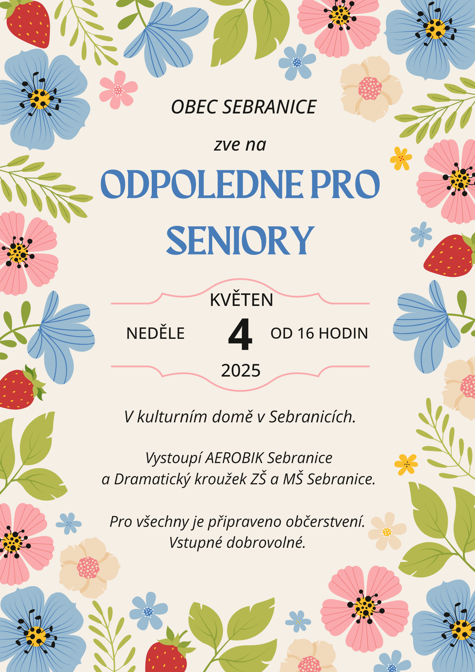 odpoledne pro seniory